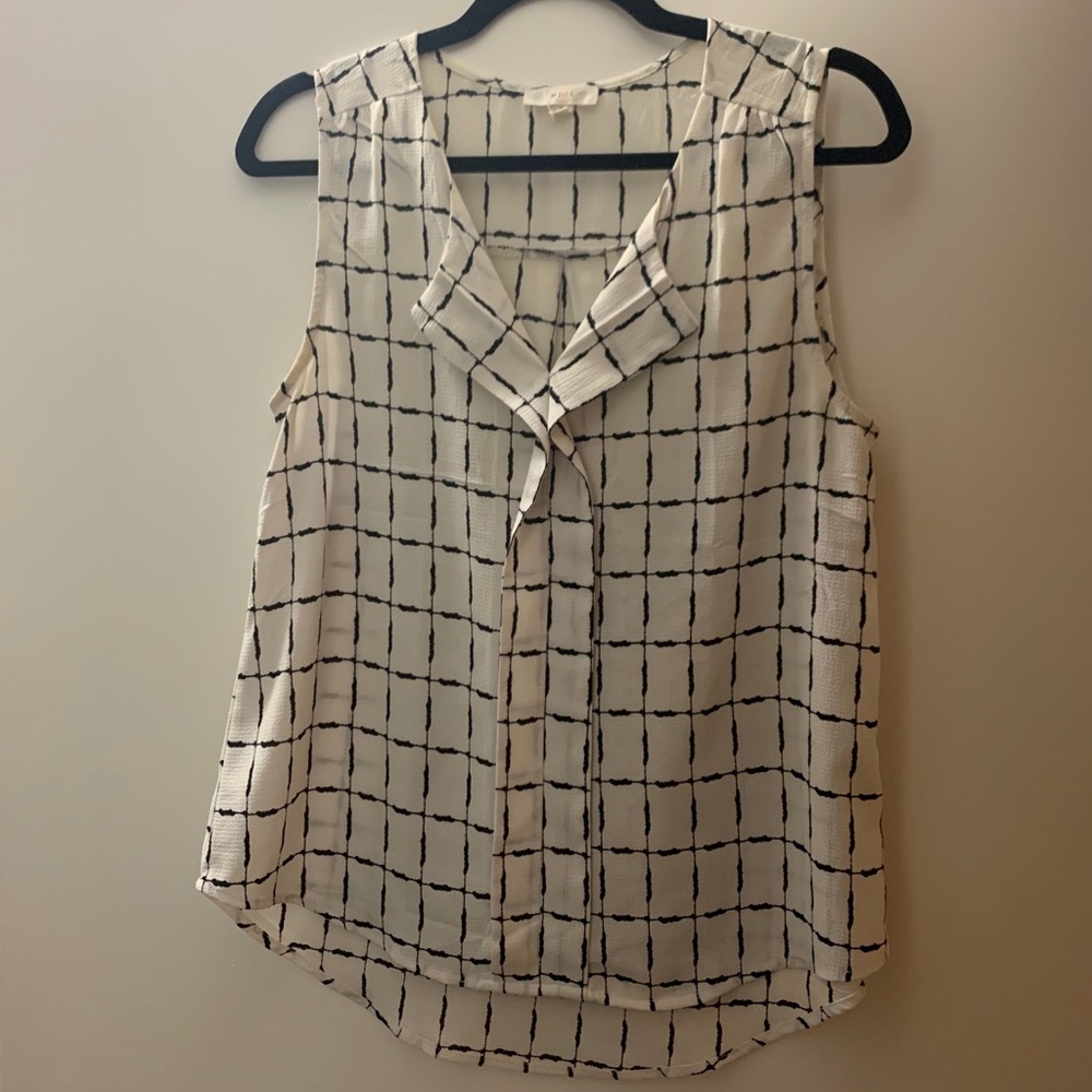 Black and white dress shirt